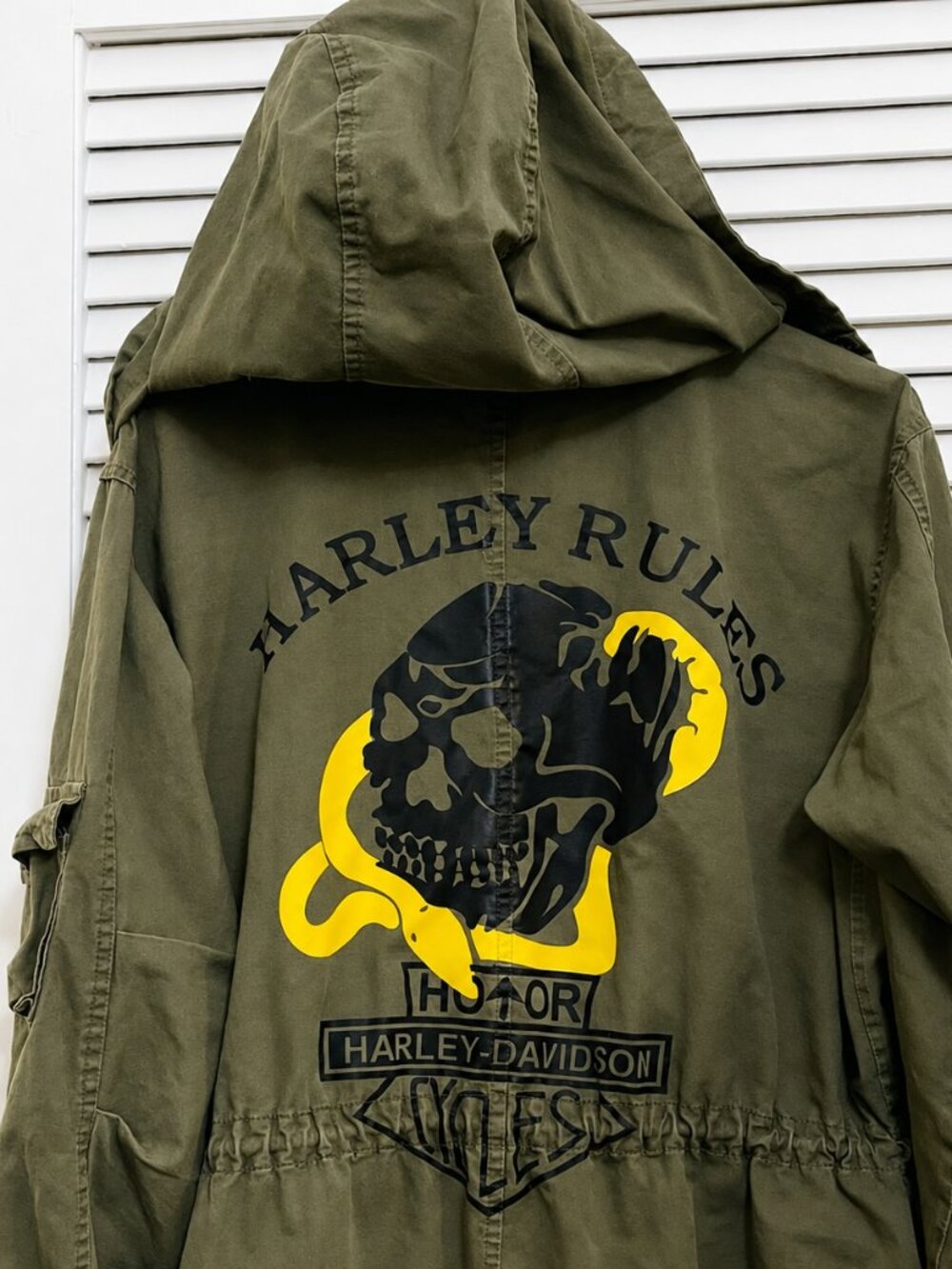 Harley Graphic Hooded Military Utility Parka - Picture 11 of 11